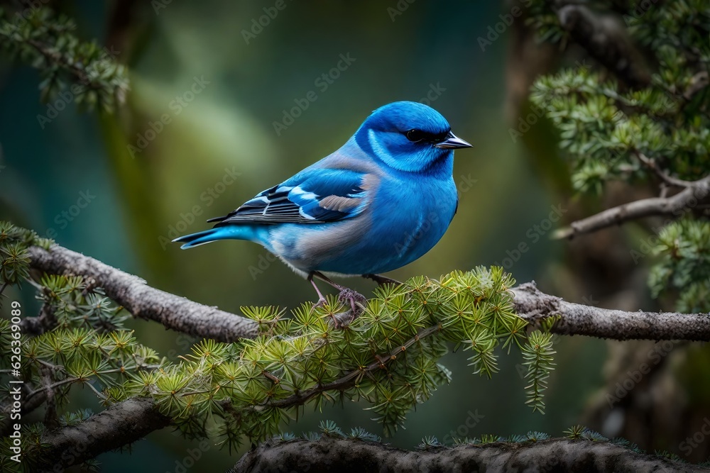 Naklejka premium bird on a branch