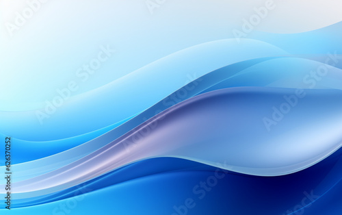 Abstract blue background with smooth shining lines © MUS_GRAPHIC