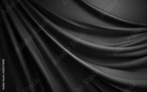 Abstract luxury blur dark grey and black gradient  used as background studio wall for display your