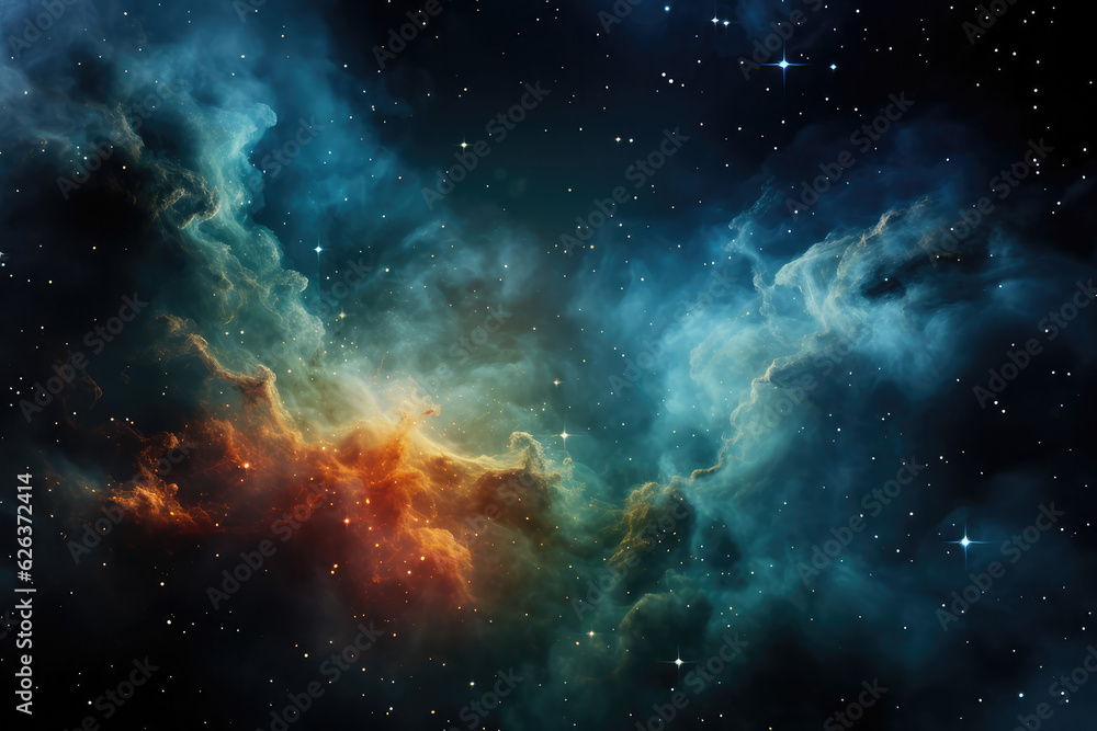 The breathtaking view of a distant galaxy captured through a powerful ...