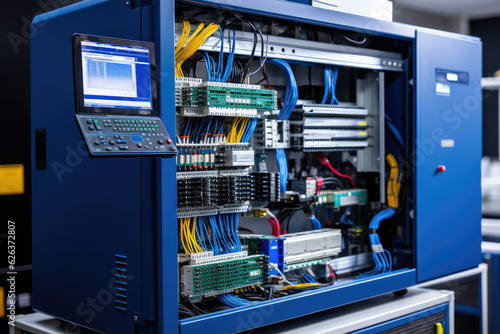 A power substation with transformers and high-voltage equipment, highlighting the critical role of electrical engineering in power distribution