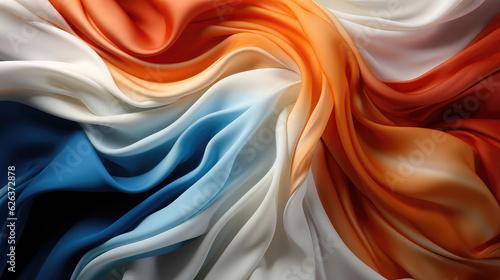 background image, the flag of france with vibrant colors, in the style of flowing surrealism,