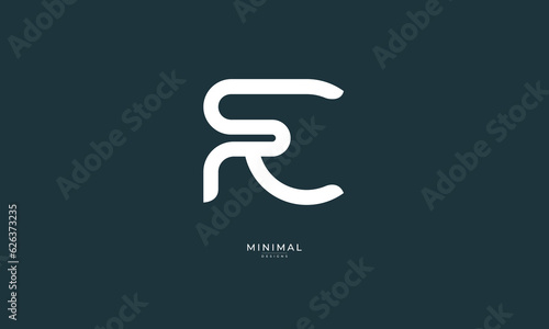 Alphabet letter icon logo FC 