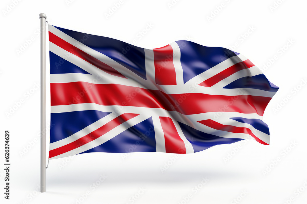 Flag of Britain silk. Generated AI Flag of Britain silk. Generated AI