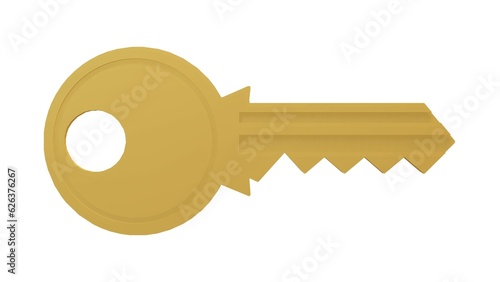 Key used to open different types of doors and padlocks