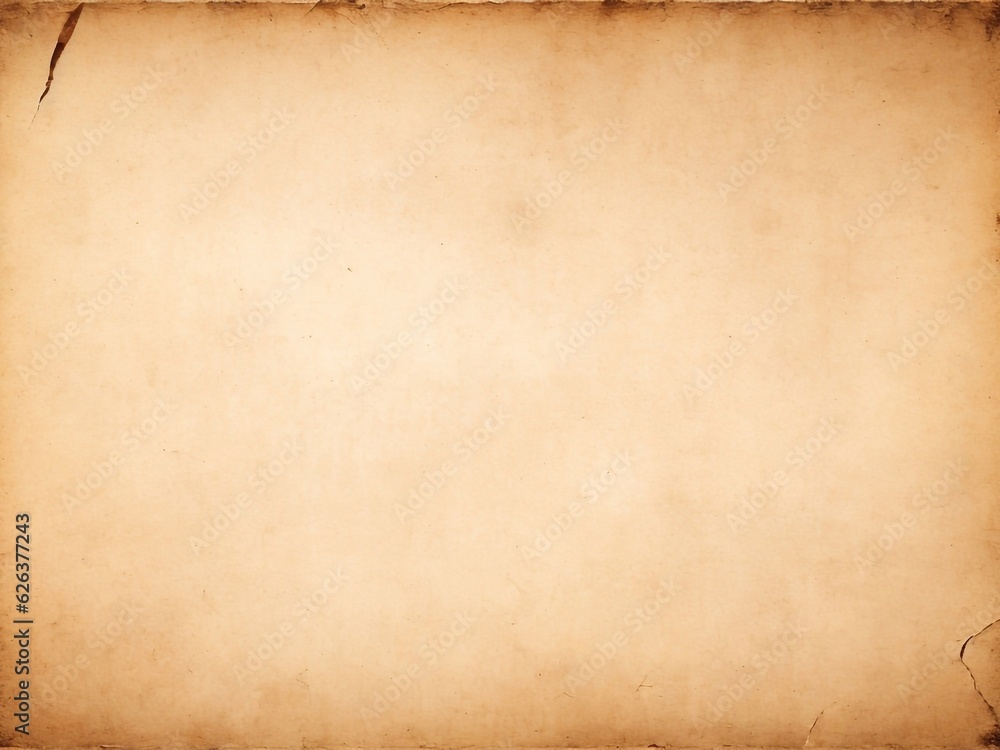 Ancient old brown vintage paper sheet and grunge texture background 