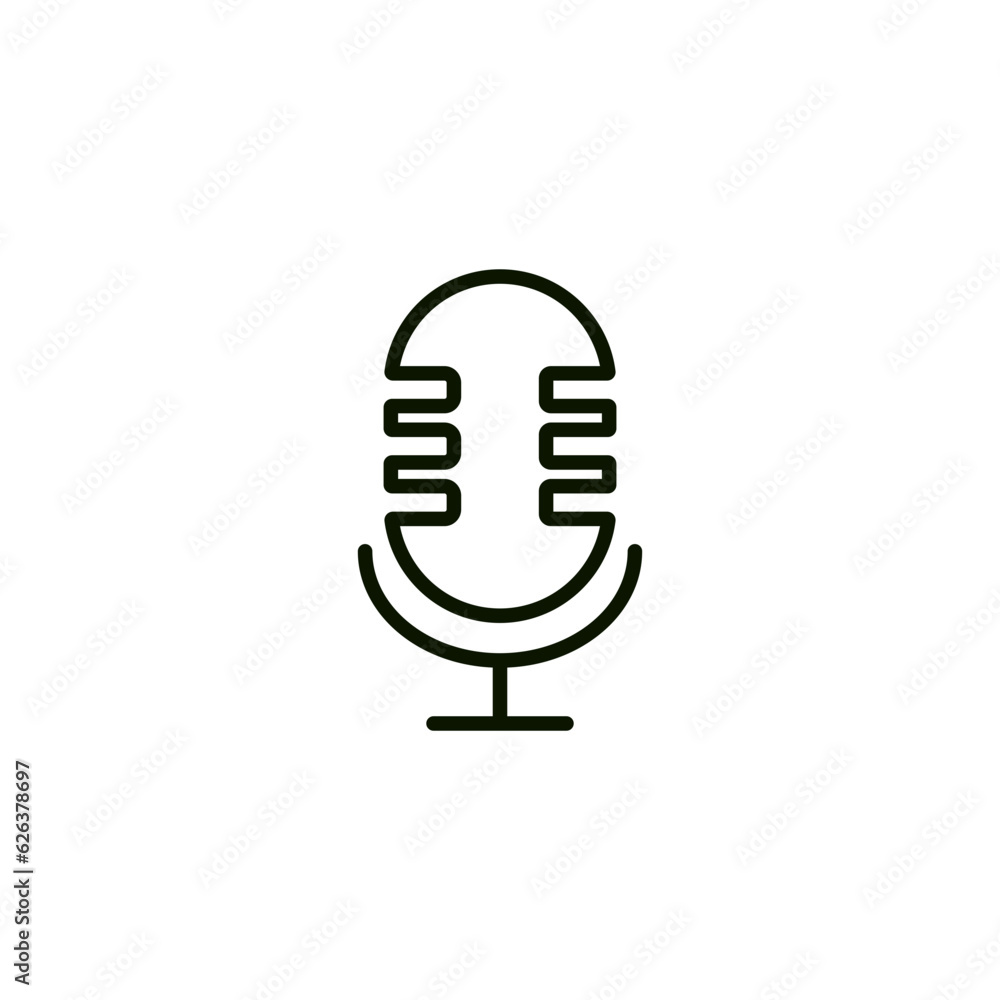 Microphone icon. Element of application icon. Premium quality graphic design. Signs, symbols collection icon for websites, web design, mobile app on white background Microphone icon. Element of application icon. Premium quality graphic design. Signs, symbols collection icon for websites, web design, mobile app on white background