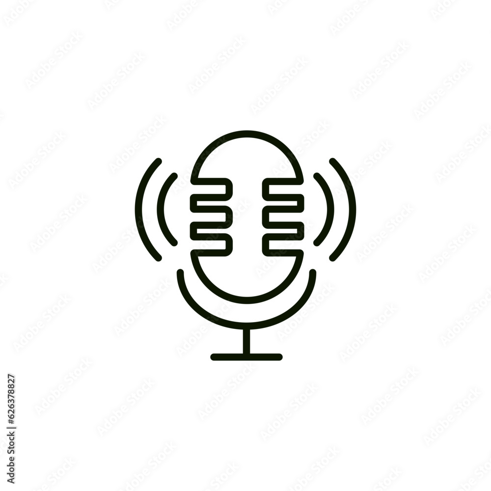 Microphone icon. Element of application icon. Premium quality graphic design. Signs, symbols collection icon for websites, web design, mobile app on white background Microphone icon. Element of application icon. Premium quality graphic design. Signs, symbols collection icon for websites, web design, mobile app on white background