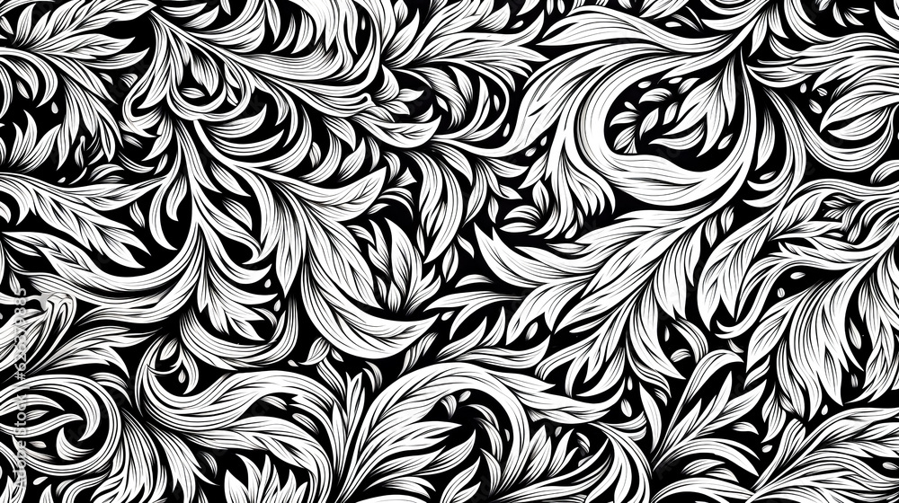He crafted a mesmerizing black and white pattern on a clear white canvas. He crafted a mesmerizing black and white pattern on a clear white canvas.