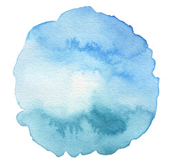 PNG Ink watercolor hand drawn circle cloud stain painting blot on transparent. Wet color paper texture background.