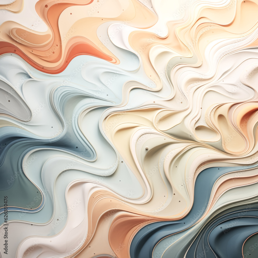 He designs subtle colors in a fluid motion. He designs subtle colors in a fluid motion.