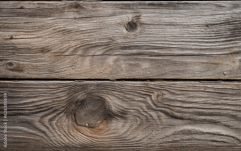Naklejka premium Close up of a rustic wooden plank