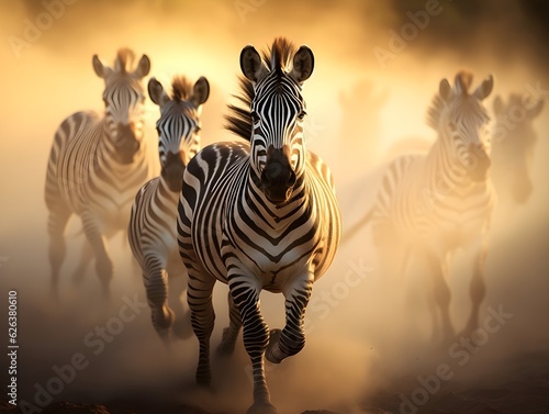 Elegante Streifen  Zebras in ihrer nat  rlichen Sch  nheit