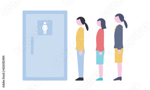 女子トイレ　混雑