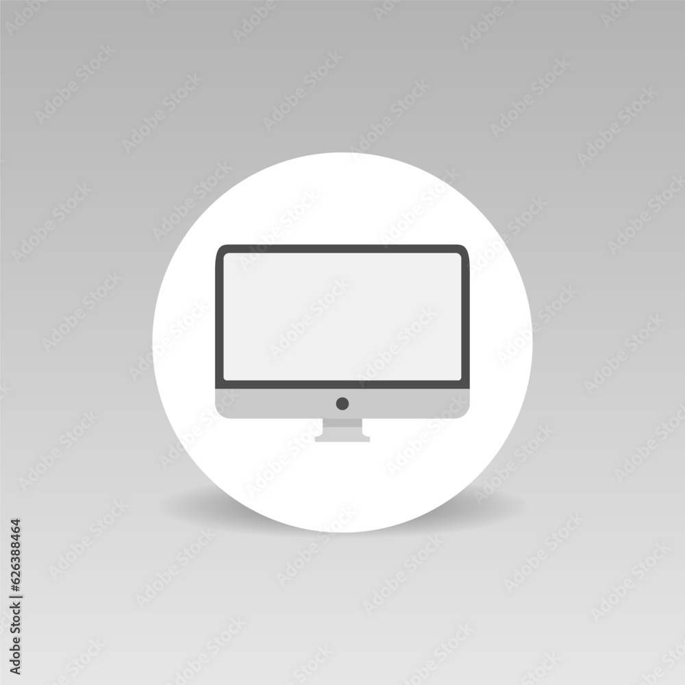 Monitor vector icon Computer display monitor sign Monitor vector icon Computer display monitor sign