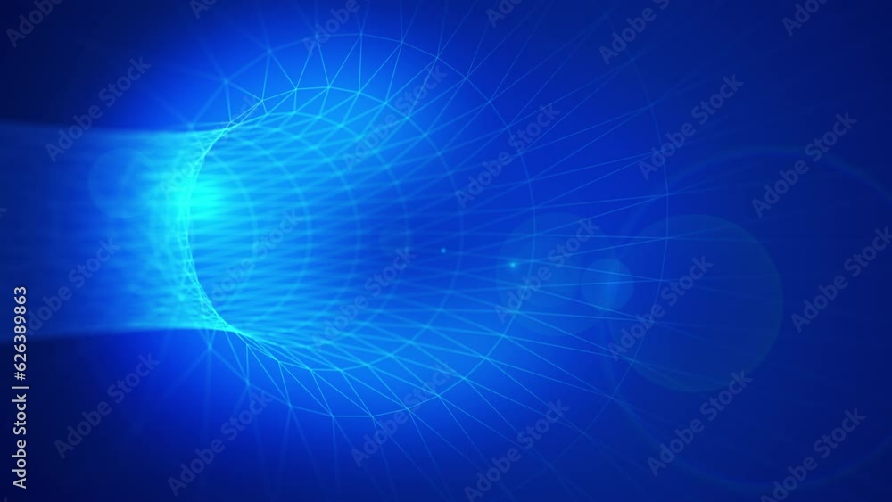 Blue abstract 3d tunnel from a grid Blue abstract 3d tunnel from a grid