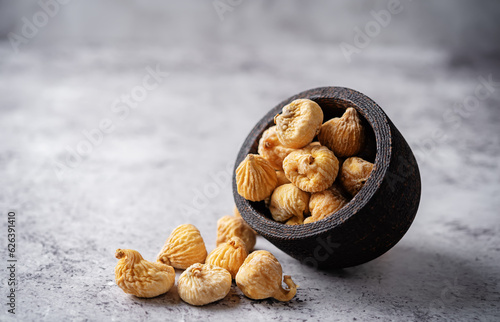 Dried Figs fruits on a background