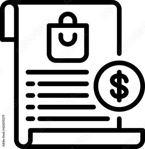 bill receipt icon