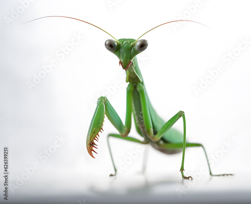 Mantis on white background © HY