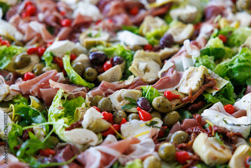 salad with cheese and olives