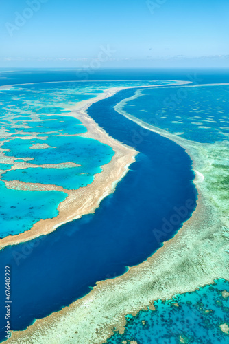 Canvas Print Whitsunday Islands. Great Barrier Reef. Queensland. Australia