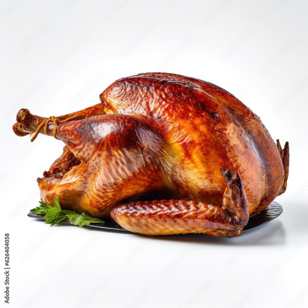 Grill turkey for Thanksgiving isolated Grill turkey for Thanksgiving isolated