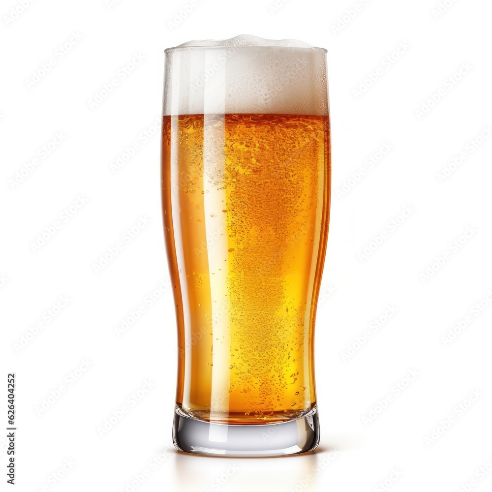 Glass of beer isolated Glass of beer isolated