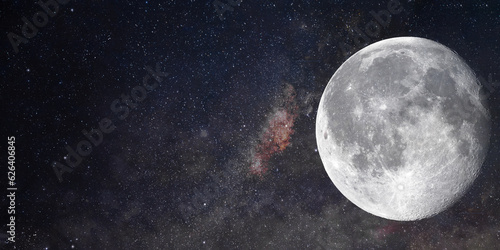 beautiful full moon in space UNIVERSE