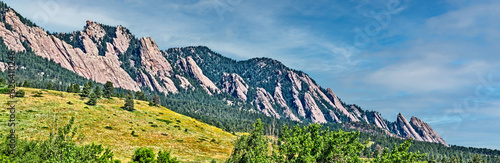 Foto Flatirons panaroma from Doudy Draw Trail Head