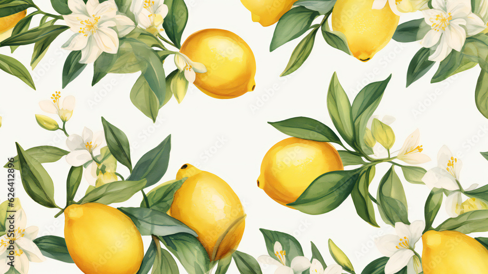 FONDO SOBRE LIMONES ESTILO ACUARELA FONDO BLANCO FONDO SOBRE LIMONES ESTILO ACUARELA FONDO BLANCO