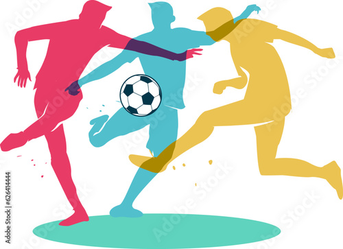 Great simple editable soccer or football vector background design for any media	