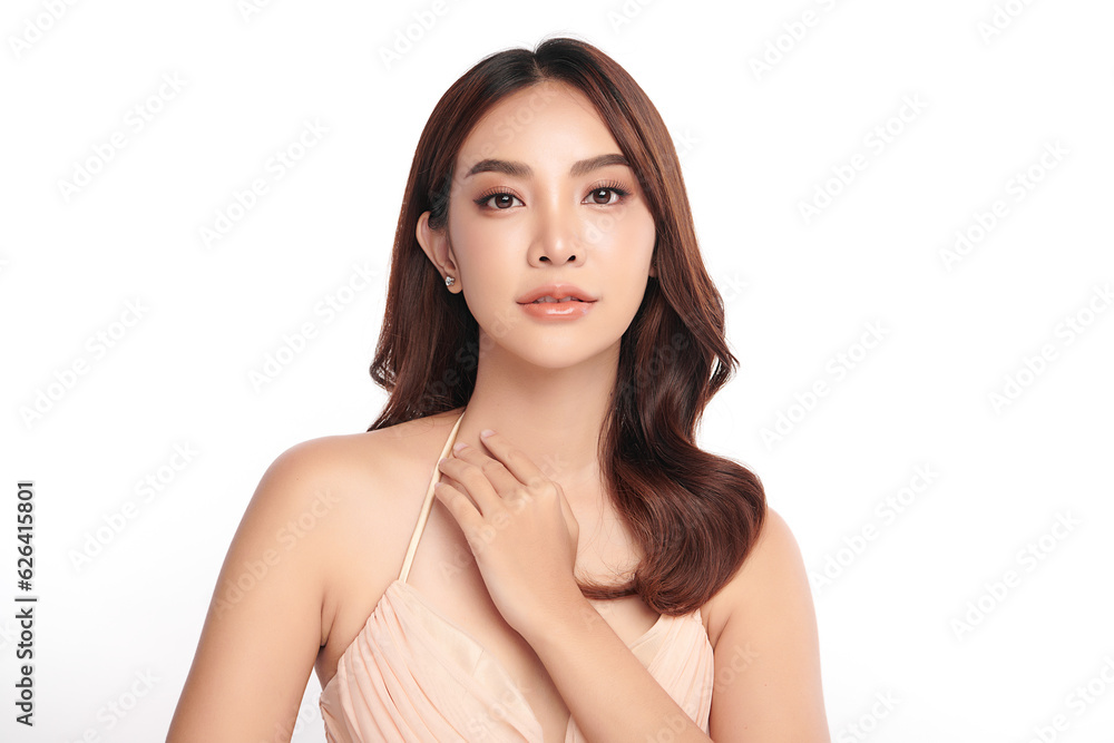 Beautiful young asian woman with clean fresh skin on white background, Face care, Facial treatment, Cosmetology, beauty and spa, Asian women portrait. Beautiful young asian woman with clean fresh skin on white background, Face care, Facial treatment, Cosmetology, beauty and spa, Asian women portrait.