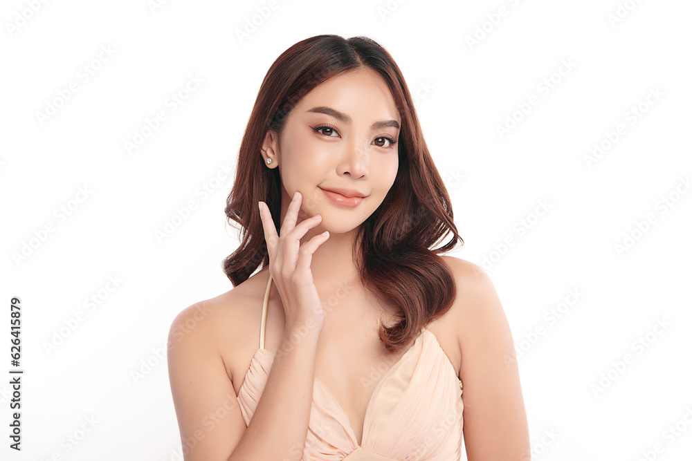 Beautiful young asian woman with clean fresh skin on white background, Face care, Facial treatment, Cosmetology, beauty and spa, Asian women portrait. Beautiful young asian woman with clean fresh skin on white background, Face care, Facial treatment, Cosmetology, beauty and spa, Asian women portrait.