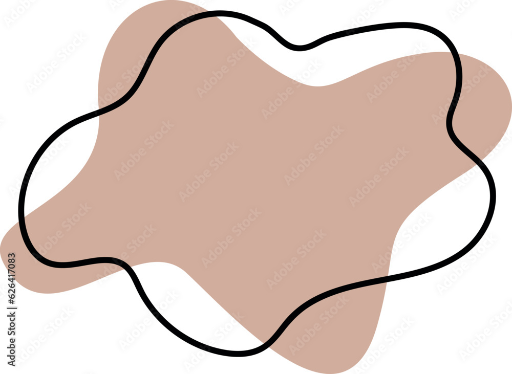 Abstract shape blob collage element. Cutout playful shape. Abstract shape blob collage element. Cutout playful shape.