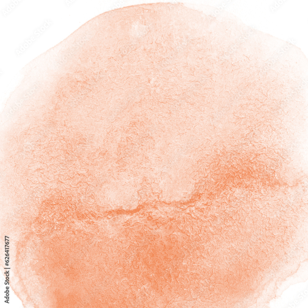 Fototapeta premium Orange Watercolor Stain