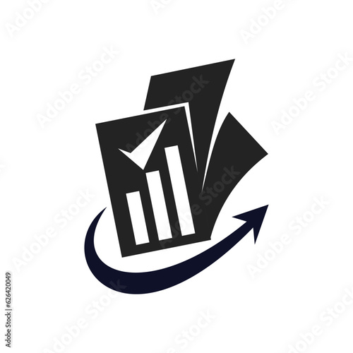 accounting logo template. Icon Illustration Brand Identity. Isolated and flat illustration. Vector graphic