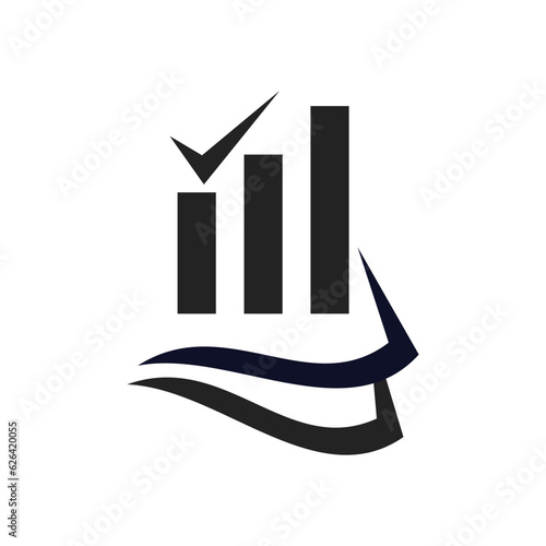accounting logo template. Icon Illustration Brand Identity. Isolated and flat illustration. Vector graphic