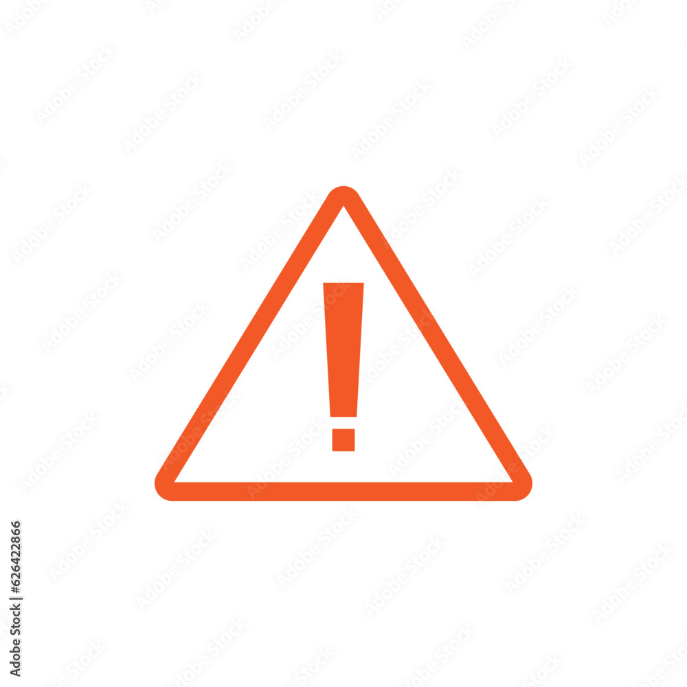Warning symbol icon design template vector isolated clipart Warning symbol icon design template vector isolated clipart