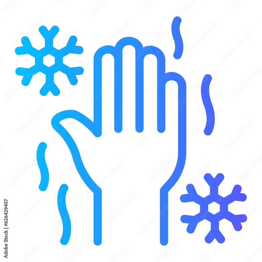 cold gradient icon cold gradient icon