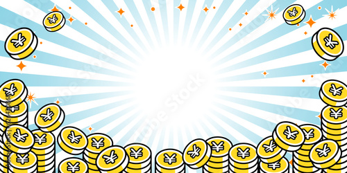 現金還元キャンペーンなどの背景素材