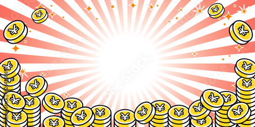 現金還元キャンペーンなどの背景素材