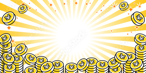 現金還元キャンペーンなどの背景素材