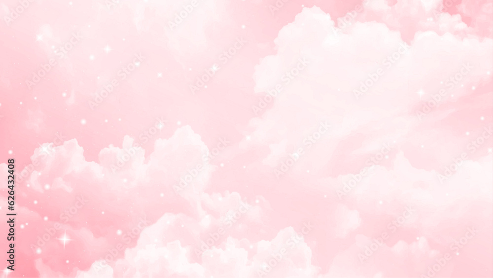 Sky Cloud pastel with a Colorful pink background Sky Cloud pastel with a Colorful pink background