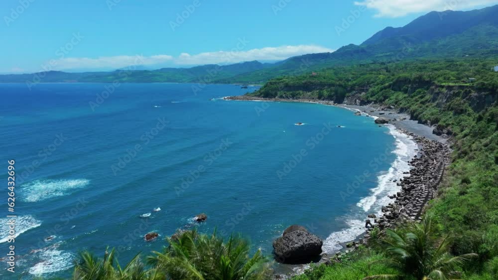 Aerial view of beautiful coast in Taitung,Taiwan. Aerial view of beautiful coast in Taitung,Taiwan.