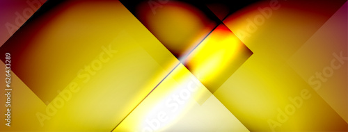 Light and shadow squares and lines abstract background