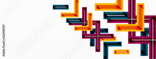 Cross line background minimal geometric template. Design for wallpaper, banner, background, landing page, wall art, invitation, prints, posters