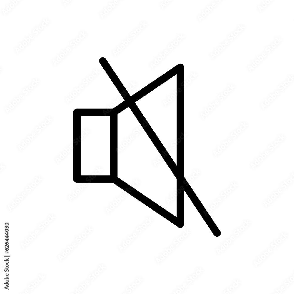 mute icon vector design templates