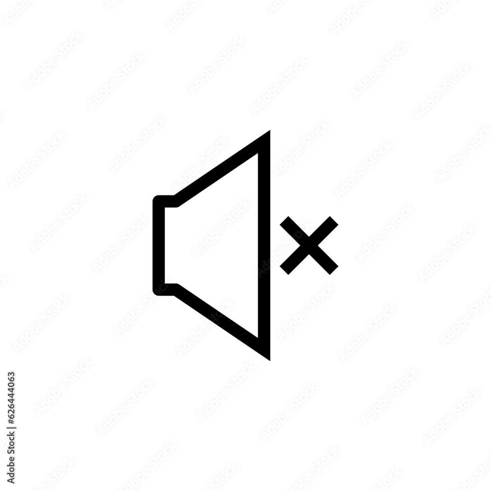 mute icon vector design templates mute icon vector design templates