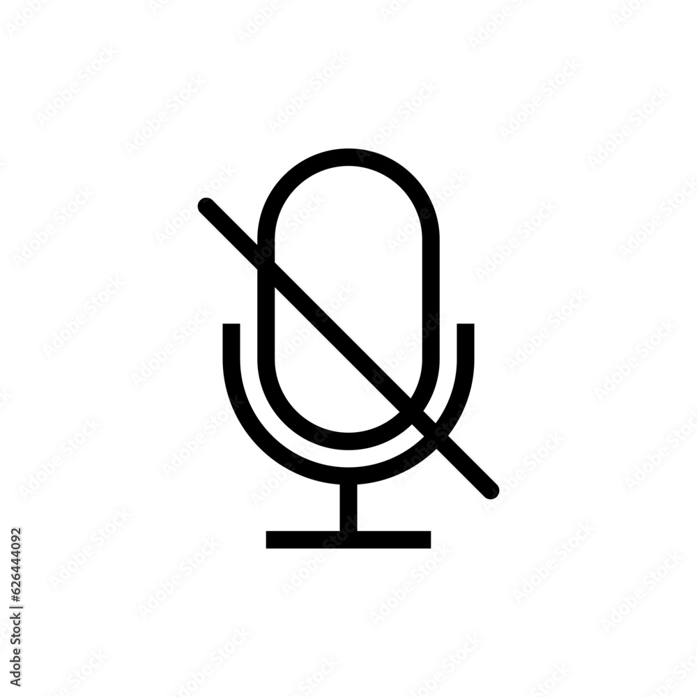 mute icon vector design templates mute icon vector design templates
