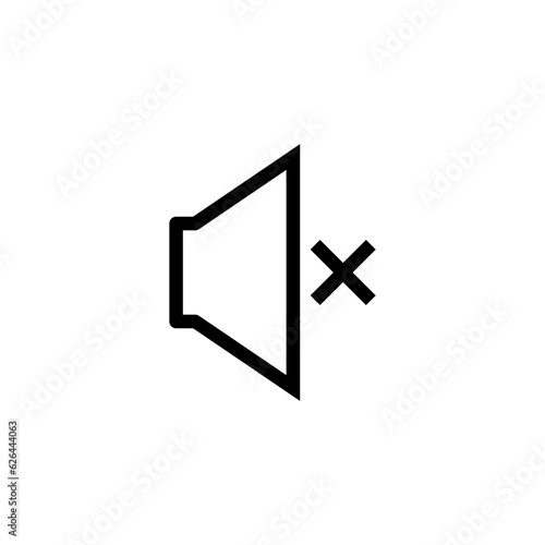 mute icon vector design templates